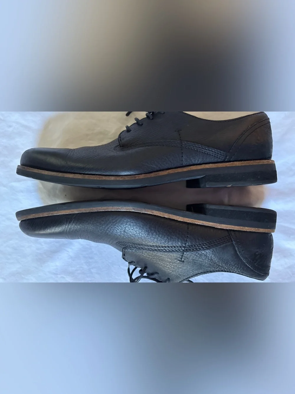 Blackstone AM-05 Black Leather Derby Oxford Shoes Men’s EU 44 US 11 Vero Cuoio